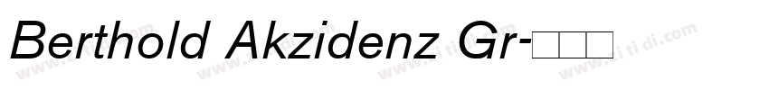 Berthold Akzidenz Gr字体转换